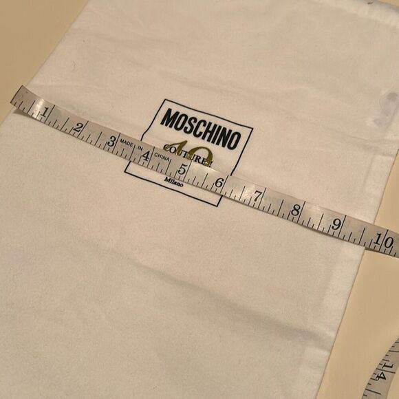 Moschino Couture 40 Dust Cover White Drawstring Top Bag Luxury Storage Travel - Picture 5 of 6